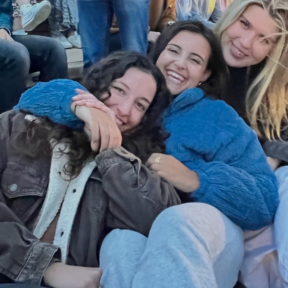 WILD FABLE BLUE FAUX FUR JACKET - Picture 12 of 12